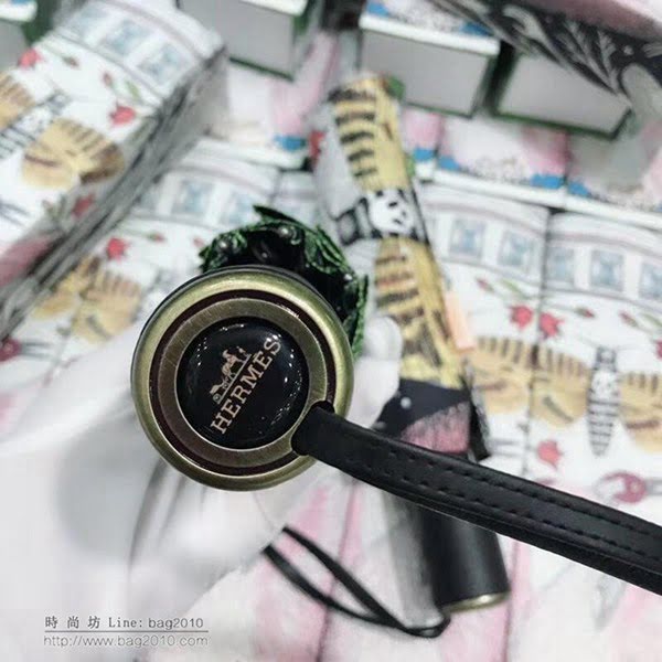 HERMES愛馬仕 專櫃同步 時尚單品 亞太專櫃最新款 全自動UV晴雨傘  zm1010